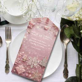 Faux Sparkle Shimmer Prata Rosa de inverno