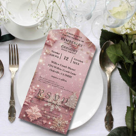 Faux Sparkle Shimmer Prata Rosa de inverno