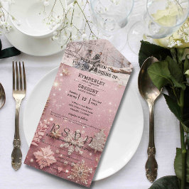 Faux Sparkle Shimmer Prata Rosa de inverno