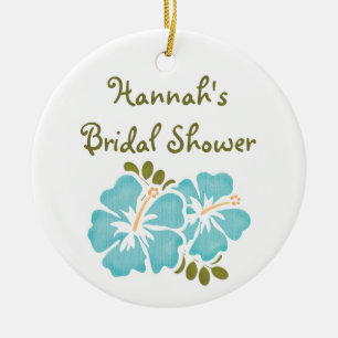 Favor azul do ornamento do chá de panela do