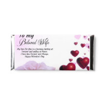 Favor Bar de Chocolate Hershey Rosa Vermelha