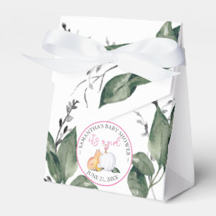 Favor Caixas Chá de fraldas Pumpkin Branco Raposa