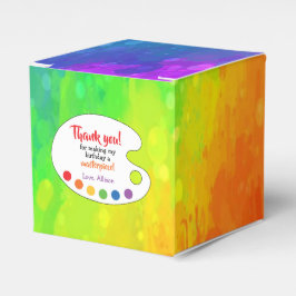 Favor da Festa de aniversário de Arte | Caixa de F