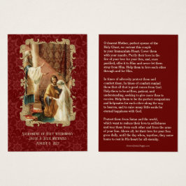 Favor de Casamento Católico Carta Santa Damasco Ma