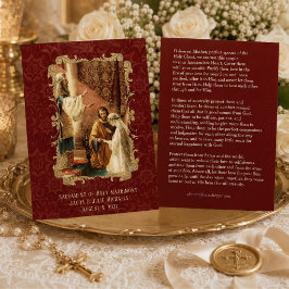 Favor de Casamento Católico Carta Santa Damasco Ma