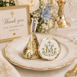 Favor de casamento católico Cruz Mariana Dourada
