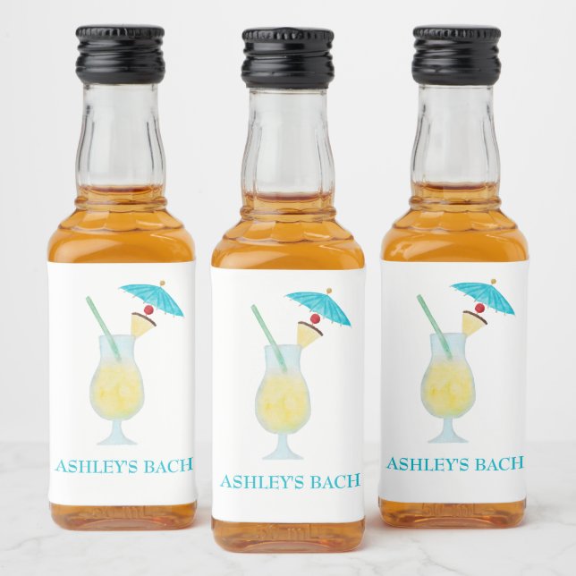 Favor de casamento de coquetel de Piña Colada para (Garrafas)