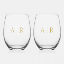 Favor de Casamento de Iniciais Mínimas de Casal Do