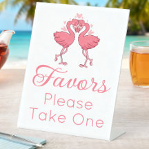Favor de casamento Flamingo Rosa Praia Tropical