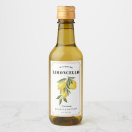 Favor de casamento Limoncello de limão Obrigado