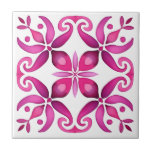 Favor de casamento mexicano-talavera cor-de-rosa i<br><div class="desc">Magenta rosa-quente Espanhol Mexicano Talavera azulejos elegantes favores de casamento impressos azulejos cerâmicos,  cores vibrantes corajosas Espanhol moderno estilo Hacienda Espanhol Casamento cor vibrante azulejos cerâmicas favos de casamento</div>