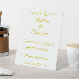 Favor de casamento Obrigado por vir