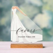 Favor de Chuveiro de Noiva com Noiva Vestida