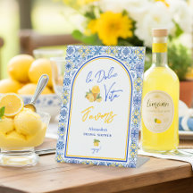 Favor de Chuveiro de Noiva La Dolce Vita Lemon Til