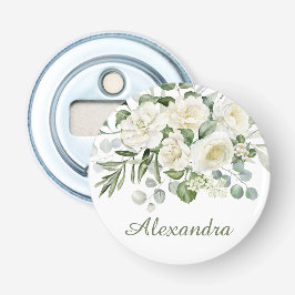 Favor de Damas de Honra Floral Branco Personalizad