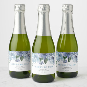 Favor de Festa de Chá de Noiva Floral Azul Românti