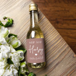 Favor de Festa de solteira do Sip Sip Hooray<br><div class="desc">Comece a festa com essas etiquetas fofinhas. Design apresenta "sip sip hooray" junto com um coração e seu nome de evento em letras brancas em um fundo de terracota terrestre. Perfeito para festas de solteira,  garotas nos fins de semana e muito mais.</div>