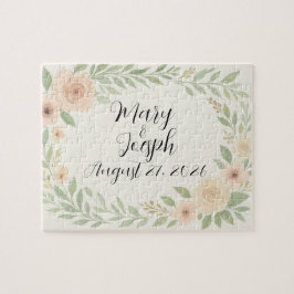 Favor de Quebra-cabeça de Casamento Personalizável