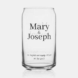 Favor De Vidro De Casamento Estendido Personalizáv