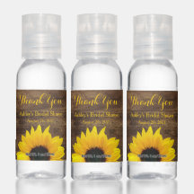 Favor do Chá de panela de Flor Amarelo Rústico