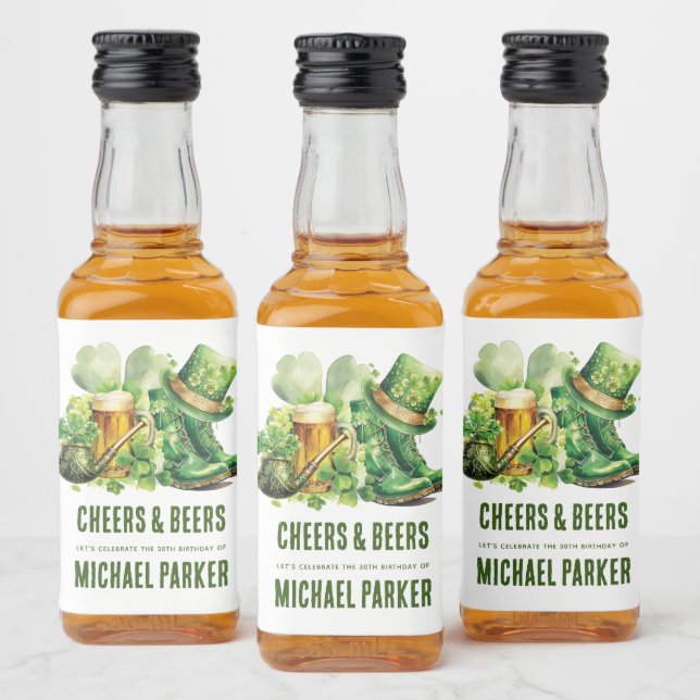 Favor do Dia de São Patrício de Aniversário do Boe (Garrafas)