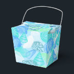 Favor do Partido Box-Seashells Caixa de Impressão<br><div class="desc">Caixa de favores de festas mostrada em uma adorável design de impressão. Personalize este item ou comprar como está. Imagem do stock freepik.com</div>