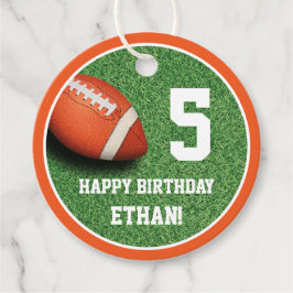 Favor do tema de futebol Obrigado Etiqueta