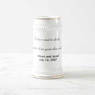 Favor ou presente do casamento da caneca de