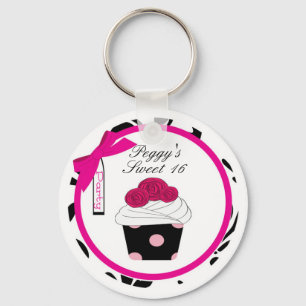 Favor personalizado do chaveiro do cupcake