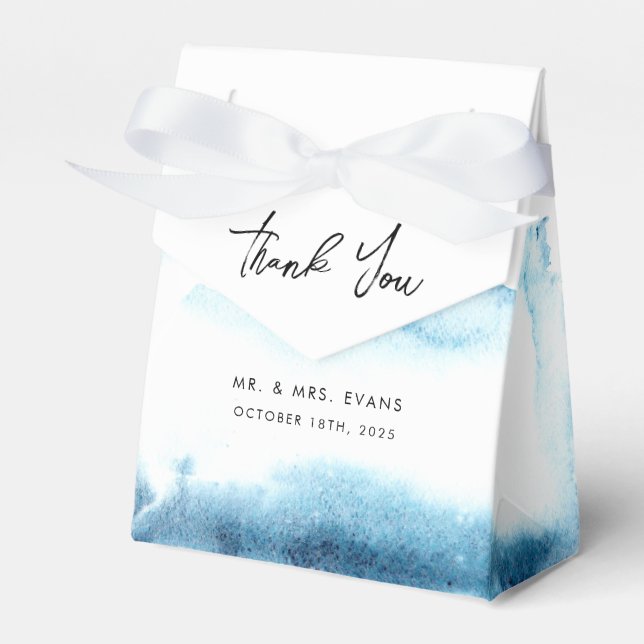 Favorecer Caixas Obrigado por um casamento moderno (Frente)