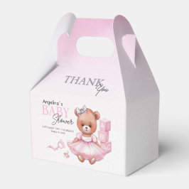 Favorecer Caixas para chás de fraldas de ursos.