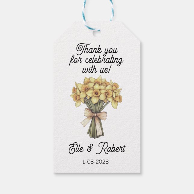 Favorecer Etiqueta de Presente (Verso)