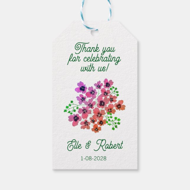 Favorecer Etiqueta de Presente (Verso)