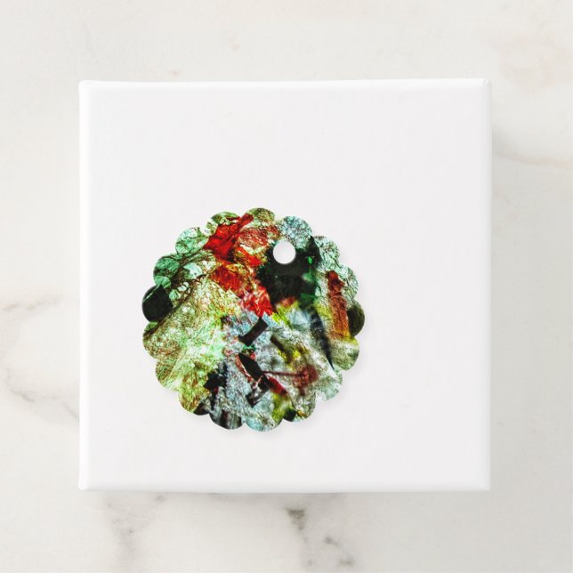 Favorecer Etiquetas abstrato branco (In Situ)