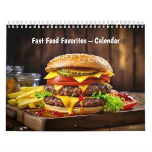 Favoritos da Comida Rápida – Calendário