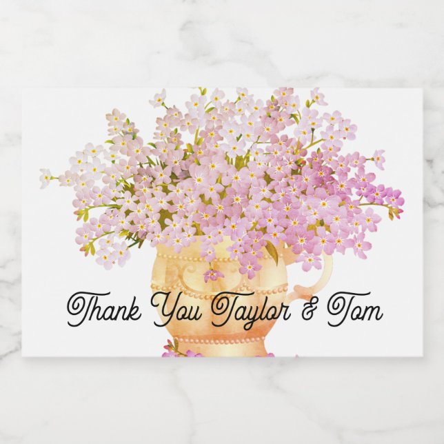 Favoritos de casamento de minigarrafas (Rótulo Único)