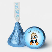 Favoritos personalizados do bebê pinguim