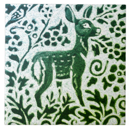 Fawn Deer Batik moderna Floresta Azul