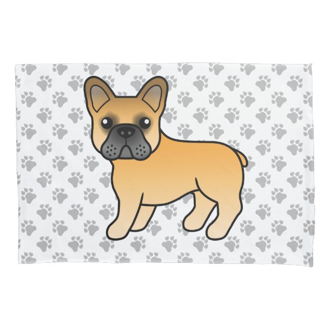 Fawn French Bulldog Cachorro de Cartoon (Frente)