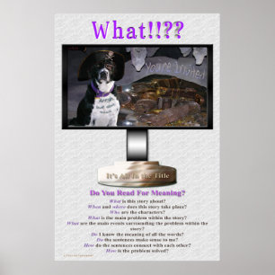 Faz você leu significando o poster