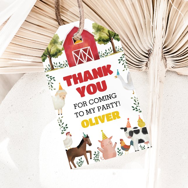 Fazenda Aniversário Obrigado Dando Etiquetas (Criador carregado)