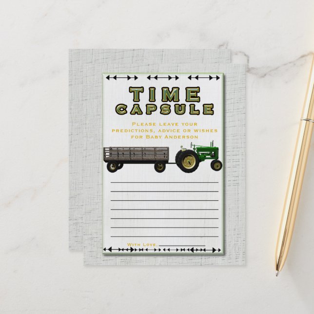 Fazenda Barnyard Tempo do Trator Tempo Chá de fral (Frente/Verso In Situ)