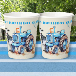 Fazenda Birthday Blue Trator Party
