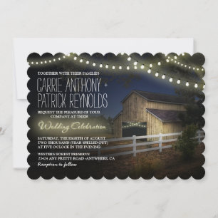 Fazenda Corda Acende Convites De Casamento De Casa