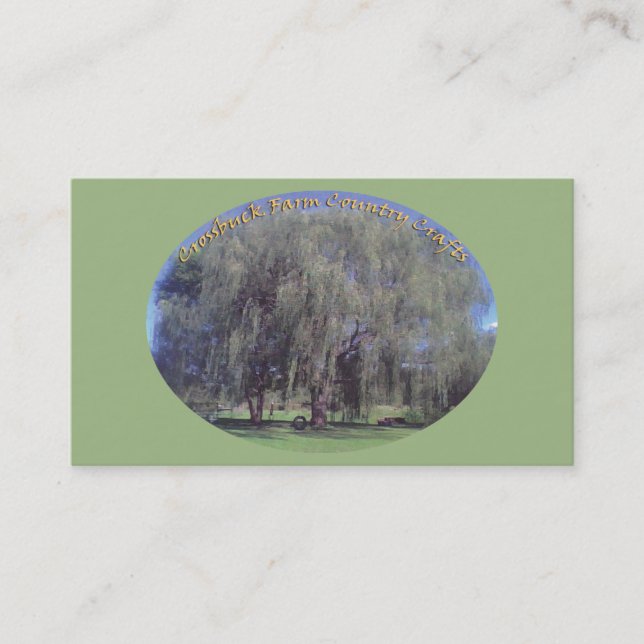 Fazenda Crossbuck Cartão de visita 2 (Frente)