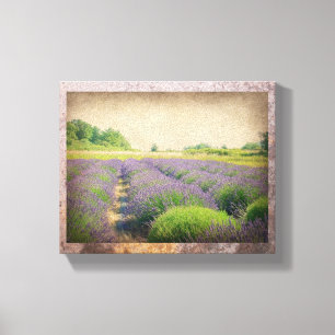 Fazenda da lavanda - Canvas em relevo