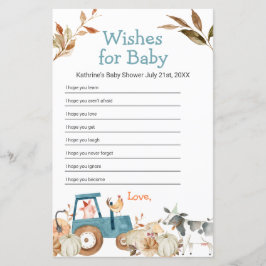 Fazenda de abóbora Trator de Animais Desejos Flora