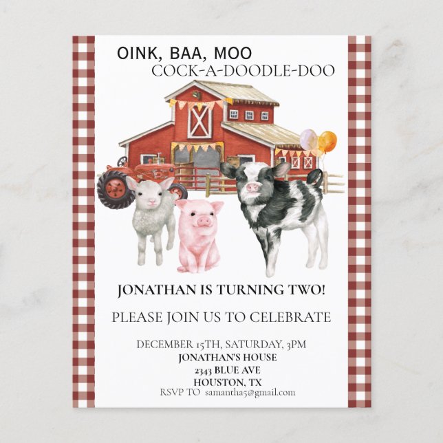 Fazenda de Aniversário - Vaca Aquecedora (Frente)