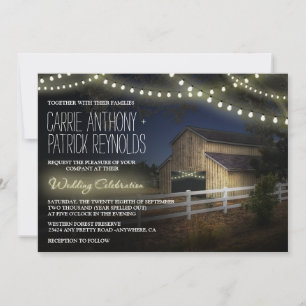 Fazenda De Cordas Iluminam Convites De Casamento D
