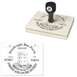 Fazenda De Mel De Abelhas Com Carimbo De Hive